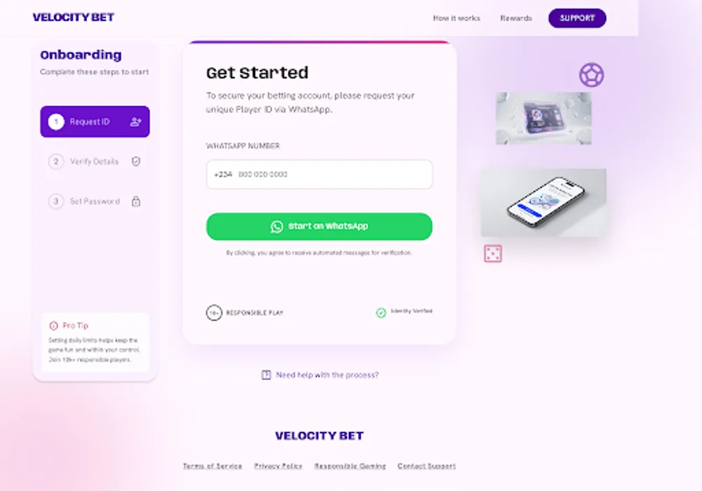 Dreamexch register flow and checklist shown on a mobile onboarding screen